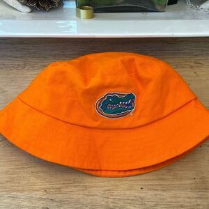 NWOT orange university of Florida gators and BMW patch bucket hat size one size